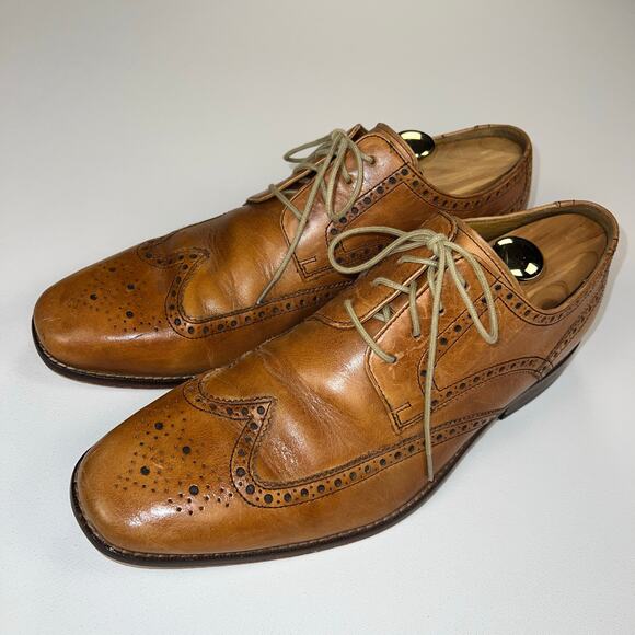 Cole Haan Grand.OS Cambridge Wingtip Oxford Caramel Brown Size 11 main image 12